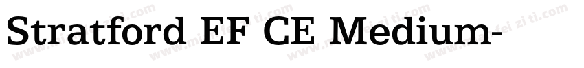 Stratford EF CE Medium字体转换